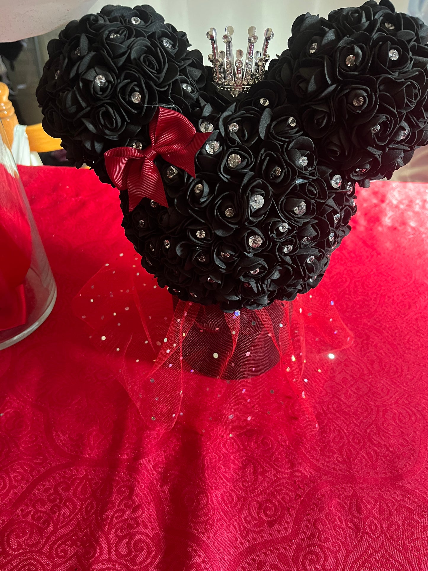 Boîte à secrets ou bijoux ornée d'une tête de Minnie