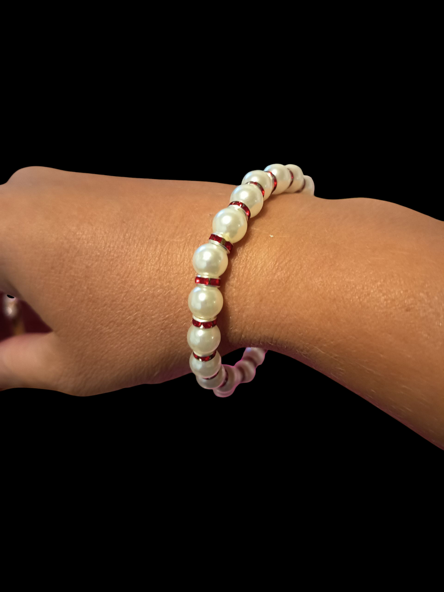 Bracelet de perle blanche
