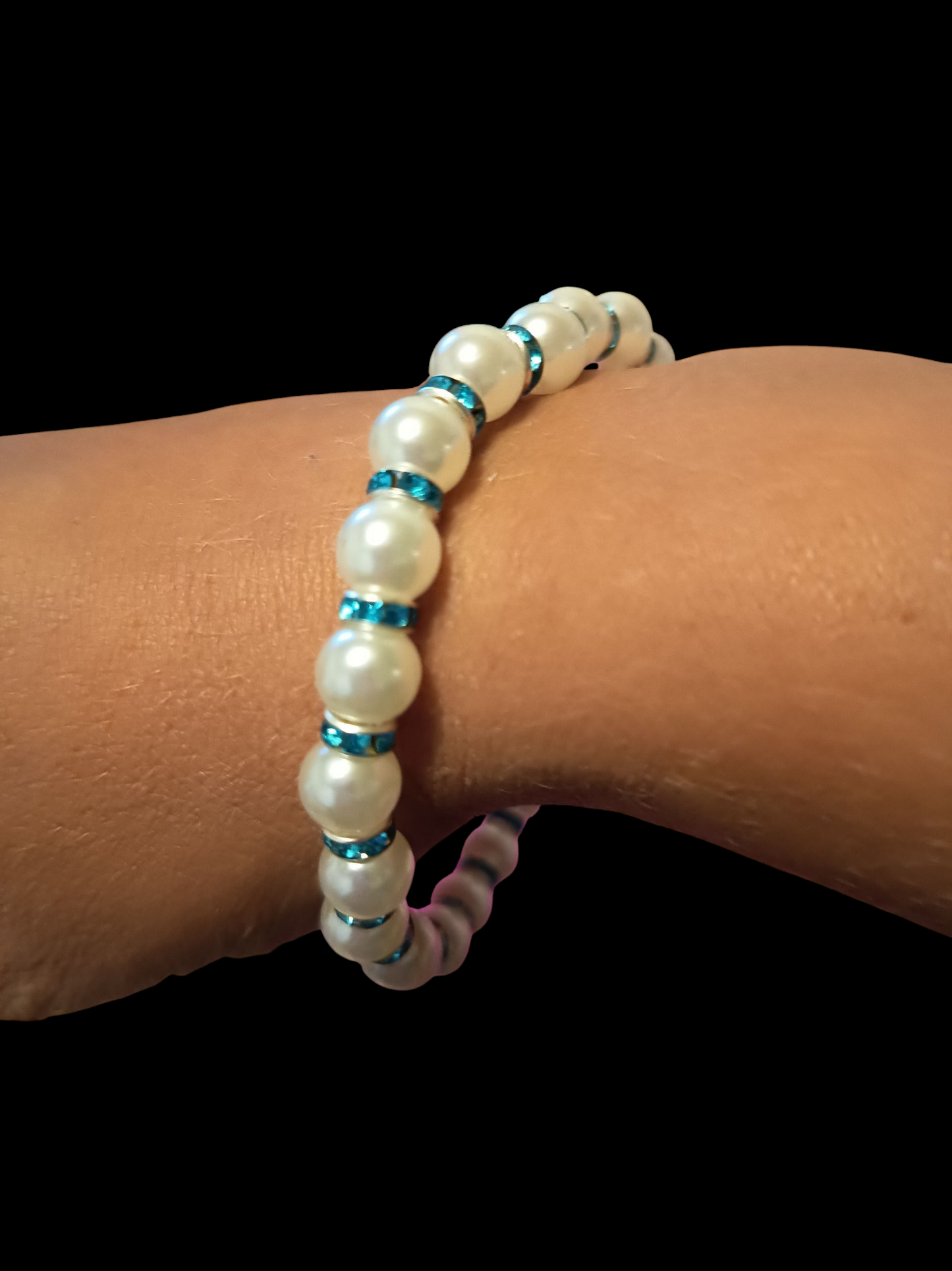 Bracelet de perle blanche