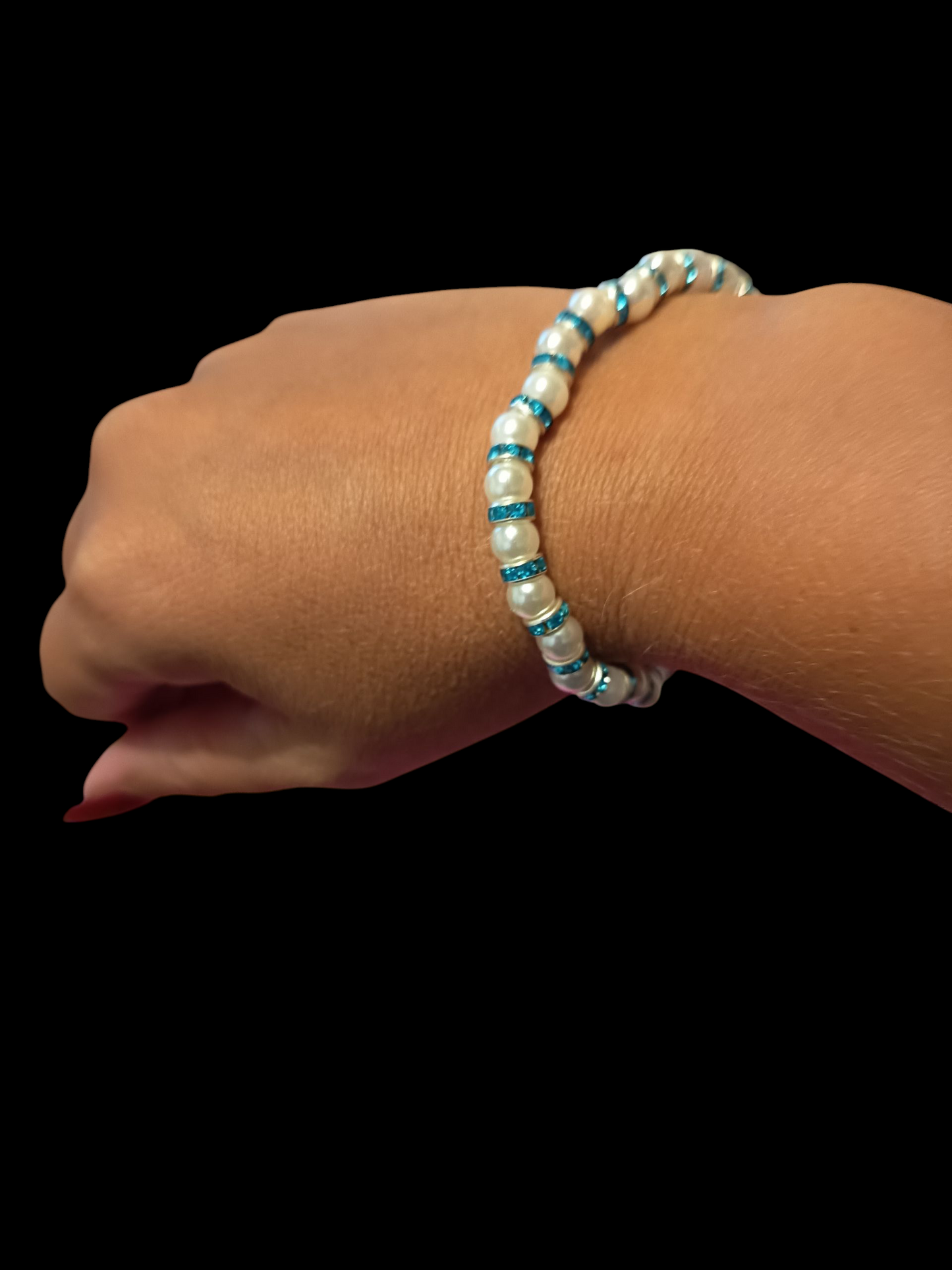 Bracelet de perle blanche