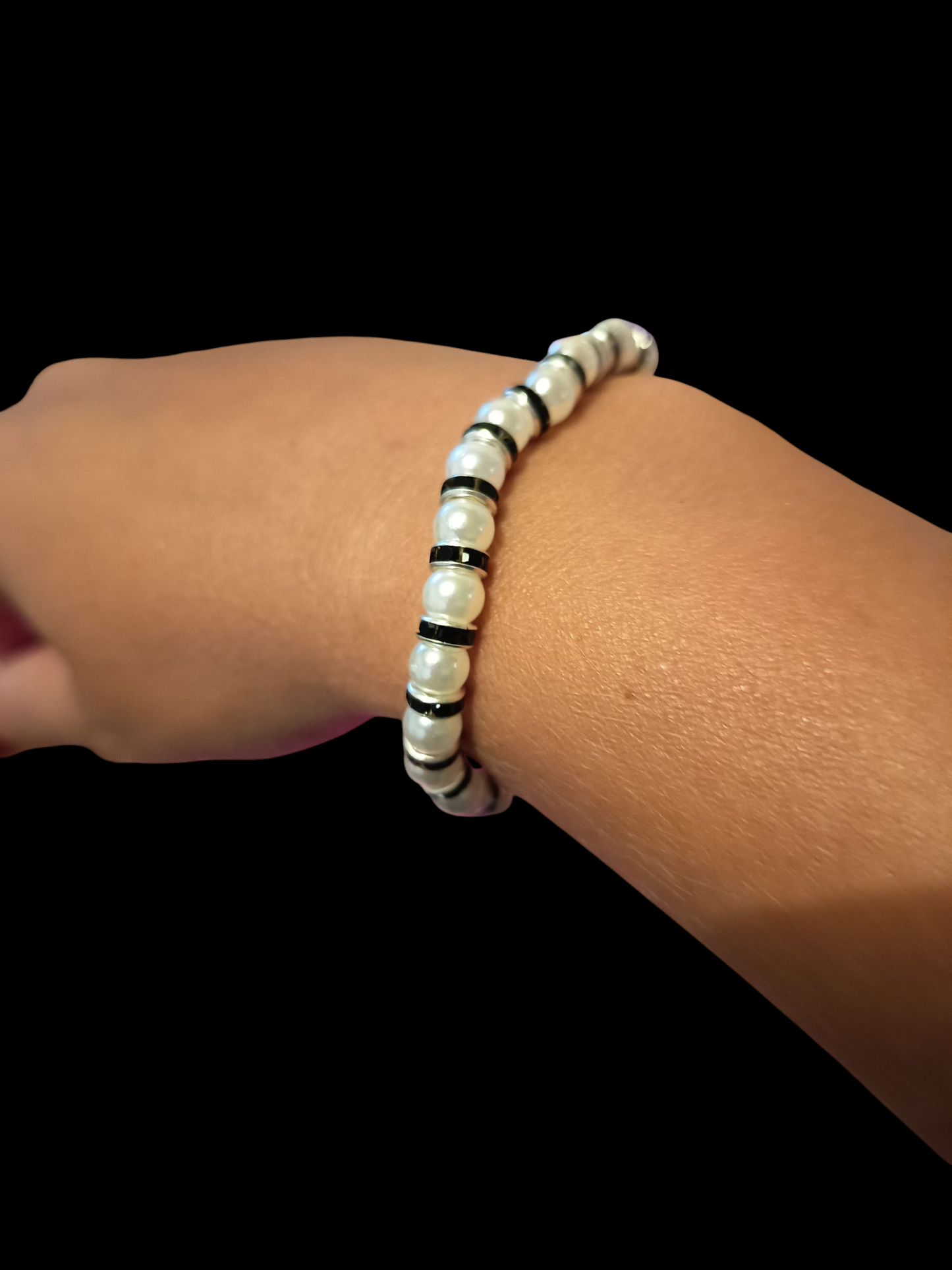 Bracelet de perle blanche